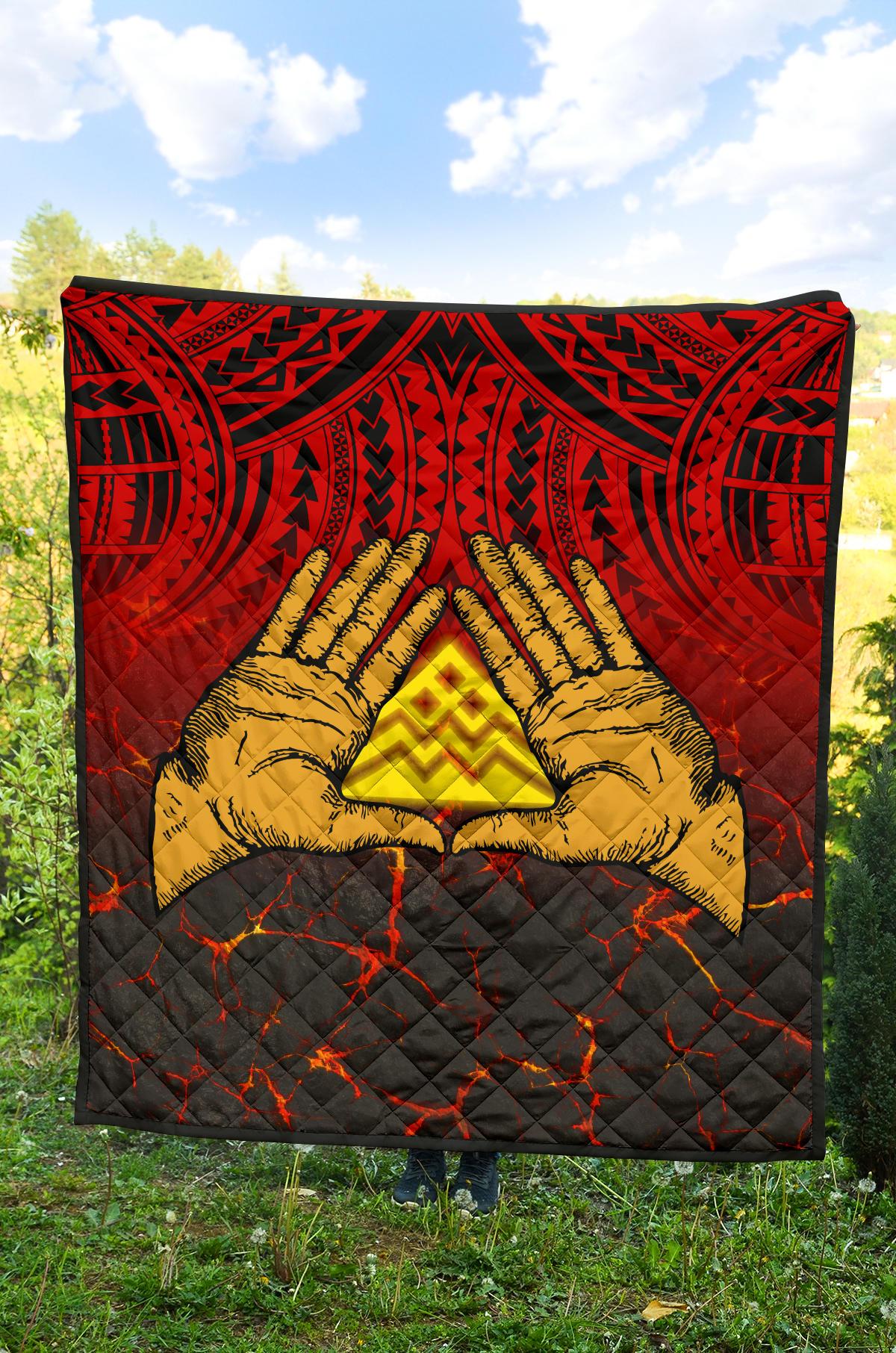 Hawaii Quilt - Premium Quilt - Protect Mauna Kea - Polynesian Pride