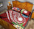 Nauru Polynesian Quilt Bed Set - Summer Plumeria (Red) - Polynesian Pride