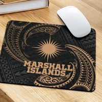 Marshall Islands Polynesian Mouse Pad - Gold Tribal Wave - Polynesian Pride