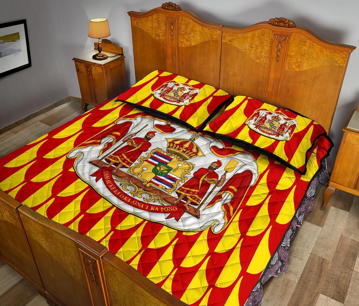 Hawaii Royal Ahu Ula Quilt Bed Set - Polynesian Pride