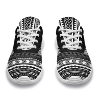 Wallis And Futuna Sporty Sneakers - Polynesian Chief Black Version - Polynesian Pride