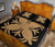 Hawaiian Quilt Bed Set Royal Pattern - Black And Gold - A2 Style - Polynesian Pride