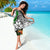 Pohnpei Sarong White - Turtle Plumeria Banana Leaf - Polynesian Pride