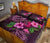 Hawaii Turtle Hibiscus Pink Simple Quilt Bed Set - Polynesian Pride