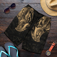 Maori Ta Moko Men Shorts New Zealand Gold - Polynesian Pride