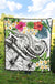 Polynesian Hawaii Premium Quilt - Summer Plumeria (White) - Polynesian Pride
