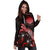 CNMI Polynesian Hoodie Dress - Turtle With Blooming Hibiscus Red - Polynesian Pride