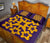 Hawaiian Quilt Bed Set Royal Pattern - Purple And Gold - A1 Style - Polynesian Pride