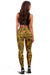 Polynesian Kakau Turtle Yellow Hawaii Women's Leggings AH - Polynesian Pride