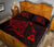 Hawaii Manta Ray Map Polynesian Red Quilt Bed Set - Polynesian Pride