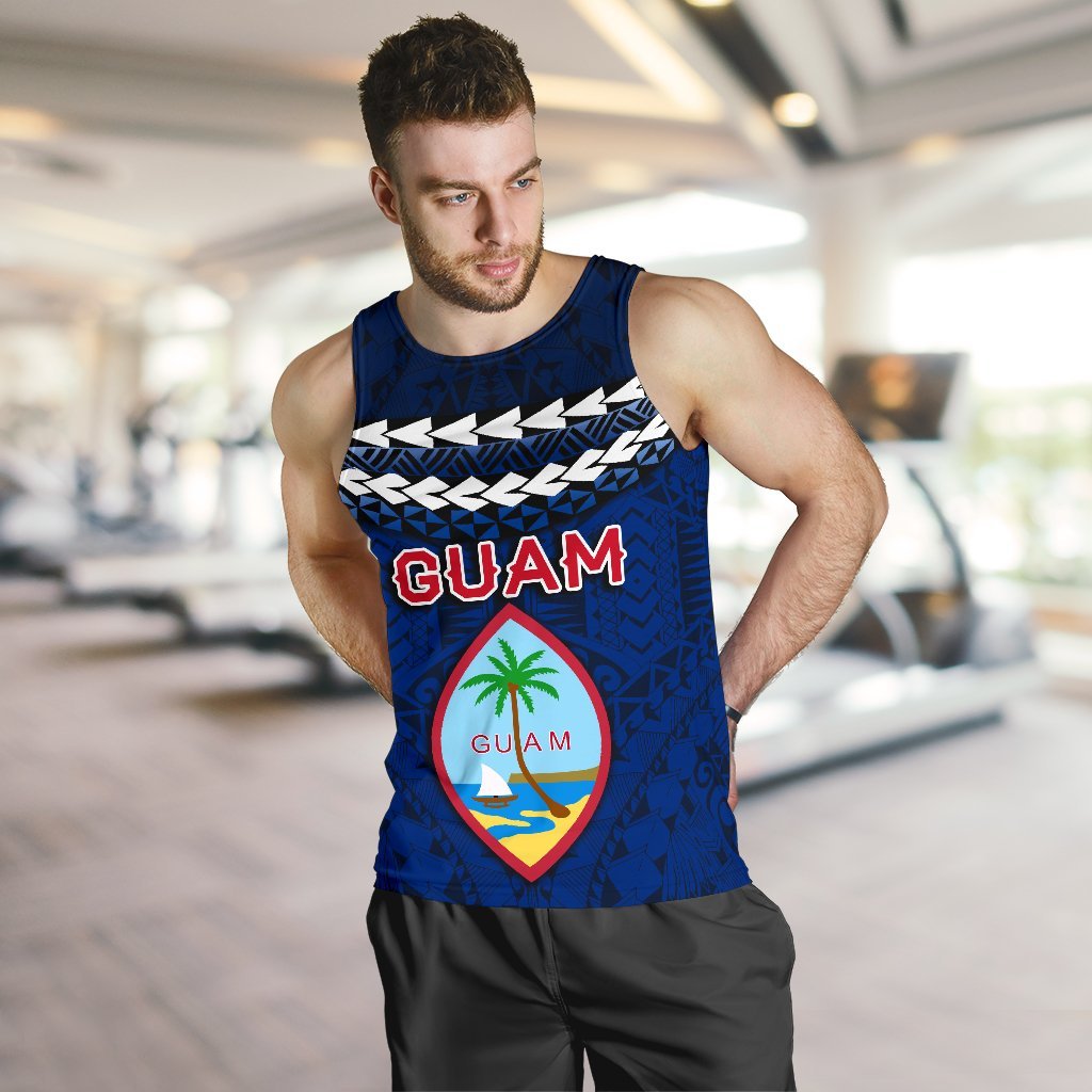 Guam Polynesian Men Tank Top - Vibes Version - Polynesian Pride