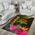 Tuvalu Polynesian Personalised Area Rug - Hibiscus and Banana Leaves - Polynesian Pride