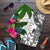 Nauru Men's Short White - Turtle Plumeria Banana Leaf - Polynesian Pride