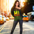 Hawaii Map Polynesian Women's Off Shoulder Sweater - Reggae Color Version - Polynesian Pride