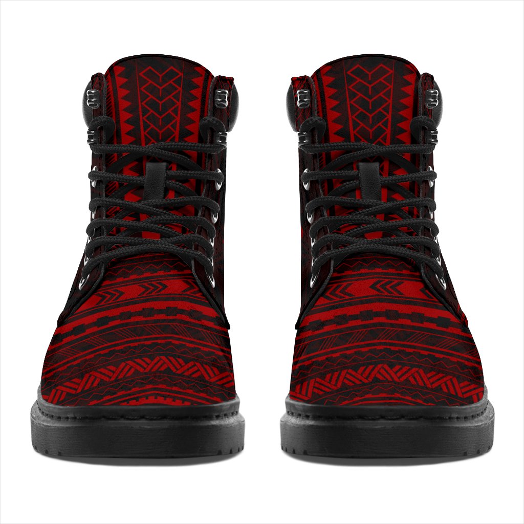 Norfolk Island Leather Boots - Polynesian Red Chief Version - Polynesian Pride