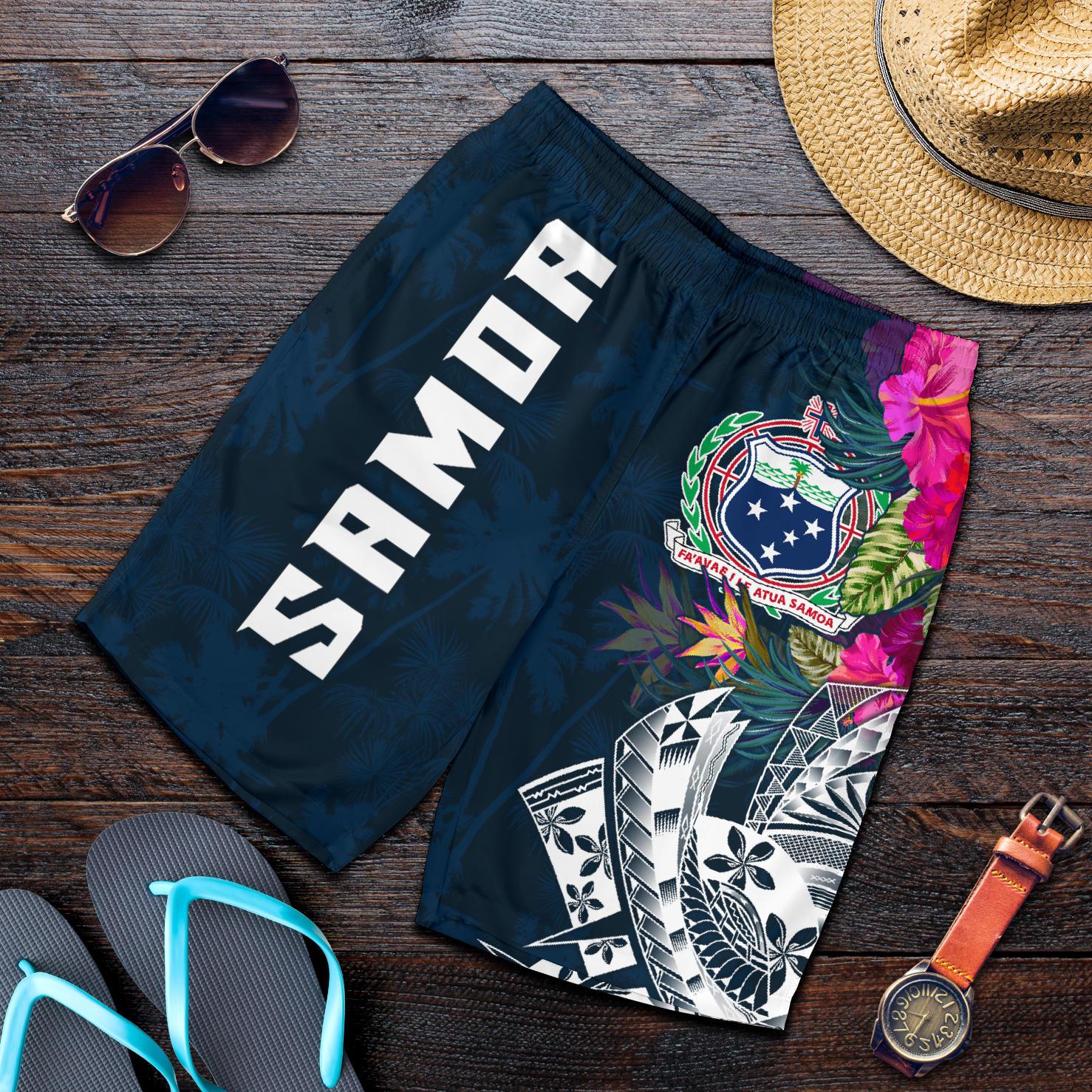 Samoa Men's Shorts - Samoan Summer Vibes Blue - Polynesian Pride