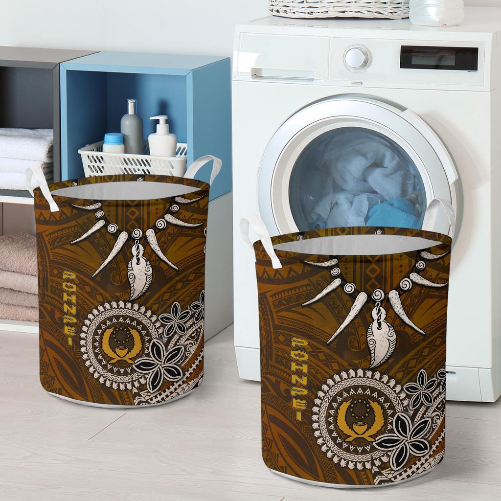Pohnpei Laundry Baskets - Polynesian Boar Tusk - Polynesian Pride