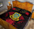 Tuvalu Polynesian Quilt Bed Set Hibiscus Red - Polynesian Pride