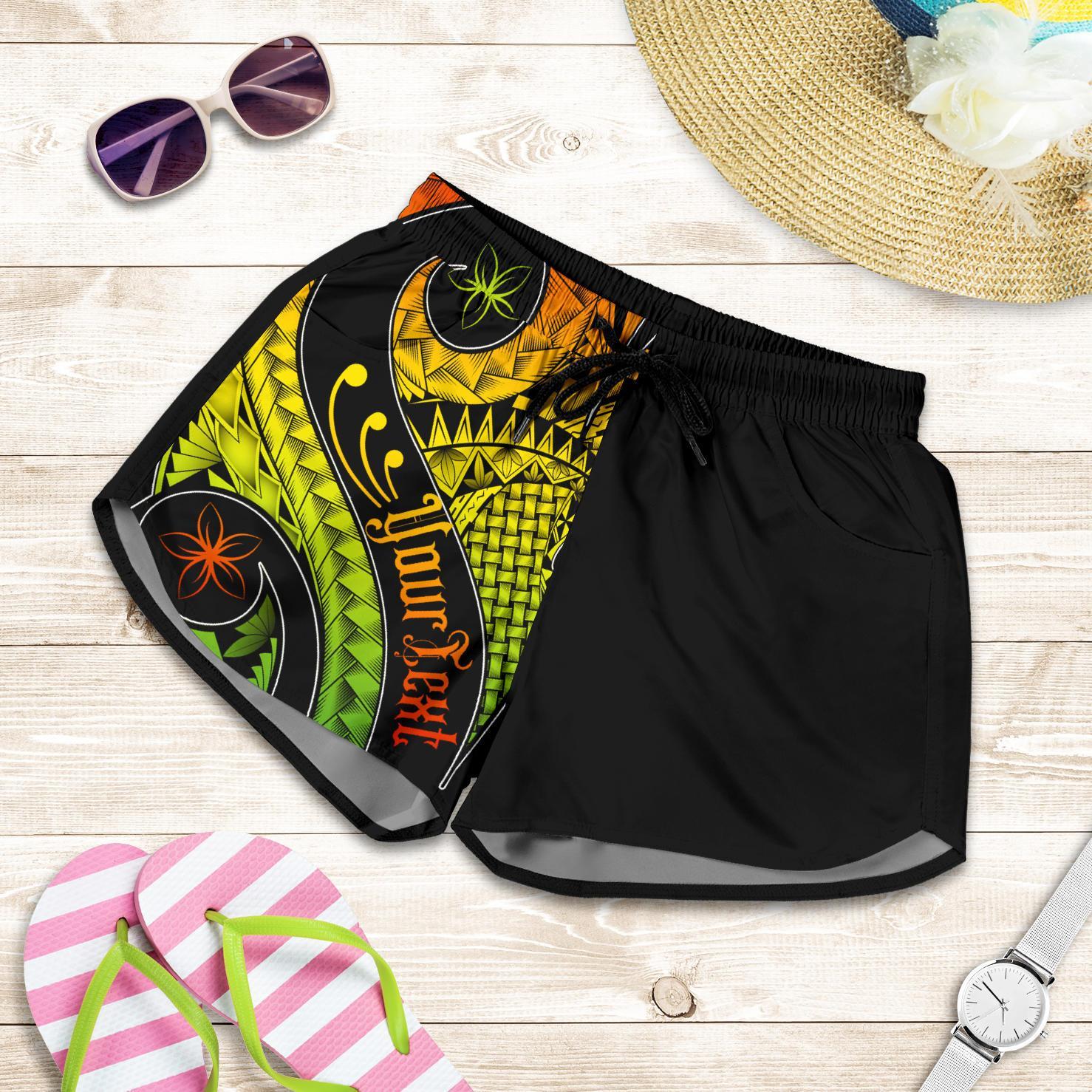 Pohnpei Personalised Women's Short - Polynesian Decorative Patterns Women Reggae - Polynesian Pride