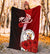 Niue Polynesian Premium Blanket - Coat Of Arm With Hibiscus - Polynesian Pride