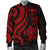 Polynesian Hawaii Men Bomber Jacket - Red Tentacle Turtle - Polynesian Pride