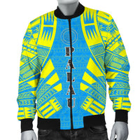 Palau Men Bomber Jackets - Polynesian Tattoo Flag - Polynesian Pride
