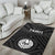 Tahiti Area Rug - Tahiti Seal In Polynesian Tattoo Style (Black) - Polynesian Pride