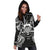 Tuvalu Polynesian Hoodie Dress Map Black - Polynesian Pride