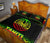 Tahiti Polynesian Quilt Bed Set - Tahiti Flag Reggae Fog Style - Polynesian Pride