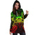 Tuvalu Polynesian Hoodie Dress Map Reggae - Polynesian Pride