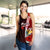 Nauru Polynesian Women's Racerback Tank - Coat Of Arm With Hibiscus - Polynesian Pride