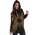 Marshall Islands Polynesian Hoodie Dress Map Gold - Polynesian Pride