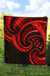 New Zealand Maori Mangopare Premium Quilt Polynesian - Red - Polynesian Pride