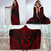 Pohnpei Polynesian Chief Hooded Blanket - Red Version - Polynesian Pride