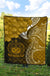 Samoa Premium Quilt - Samoa Seal Wave Style (Gold) - Polynesian Pride