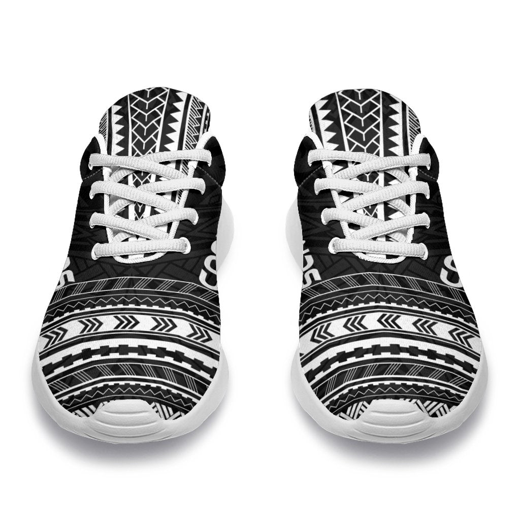 Cook Islands Sporty Sneakers - Polynesian Chief Black Version - Polynesian Pride