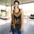 Hawaiian Kanaka Polynesian Women's Racerback Tank Active Gold - Polynesian Pride