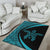 Hawaii Turtle Polynesian Area Rug Circle Style Blue - Polynesian Pride