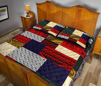 Polynesian Quilt Bed Set - Design Retro Patchwork - Polynesian Pride