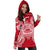 American Samoa Polynesian Hoodie Dress Map Red White - Polynesian Pride