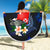 Wallis and Futuna Polynesian Beach Blanket - Turtle With Plumeria Flowers - Polynesian Pride