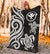 Polynesian Hawaii Premium Blanket - White Tentacle Turtle - Polynesian Pride