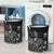 Tuvalu Laundry Basket - Polynesian Turtle Hibiscus Black - Polynesian Pride