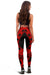 Pohnpei Women Leggings Polynesian Pattern Red - Polynesian Pride