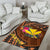 Hawaii Kanaka Maoli Personalised Area Rug - Polynesian Hook And Hibiscus - Polynesian Pride