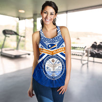Marshall Islands Rugby Women Racerback Tank Forever - Polynesian Pride