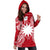 Nauru Polynesian Hoodie Dress Map Red White - Polynesian Pride