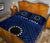 Cook Island Personalised Quilt Bed Set - Seal With Polynesian Tattoo Style ( Blue) - Polynesian Pride