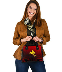 Papua New Guinea Shoulder Handbag - Raggiana Bird of Paradise Polynesian Patterns - Polynesian Pride