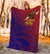 American Samoa Polynesian Premium Blanket - Bald Eagle (Blue - Red) - Polynesian Pride